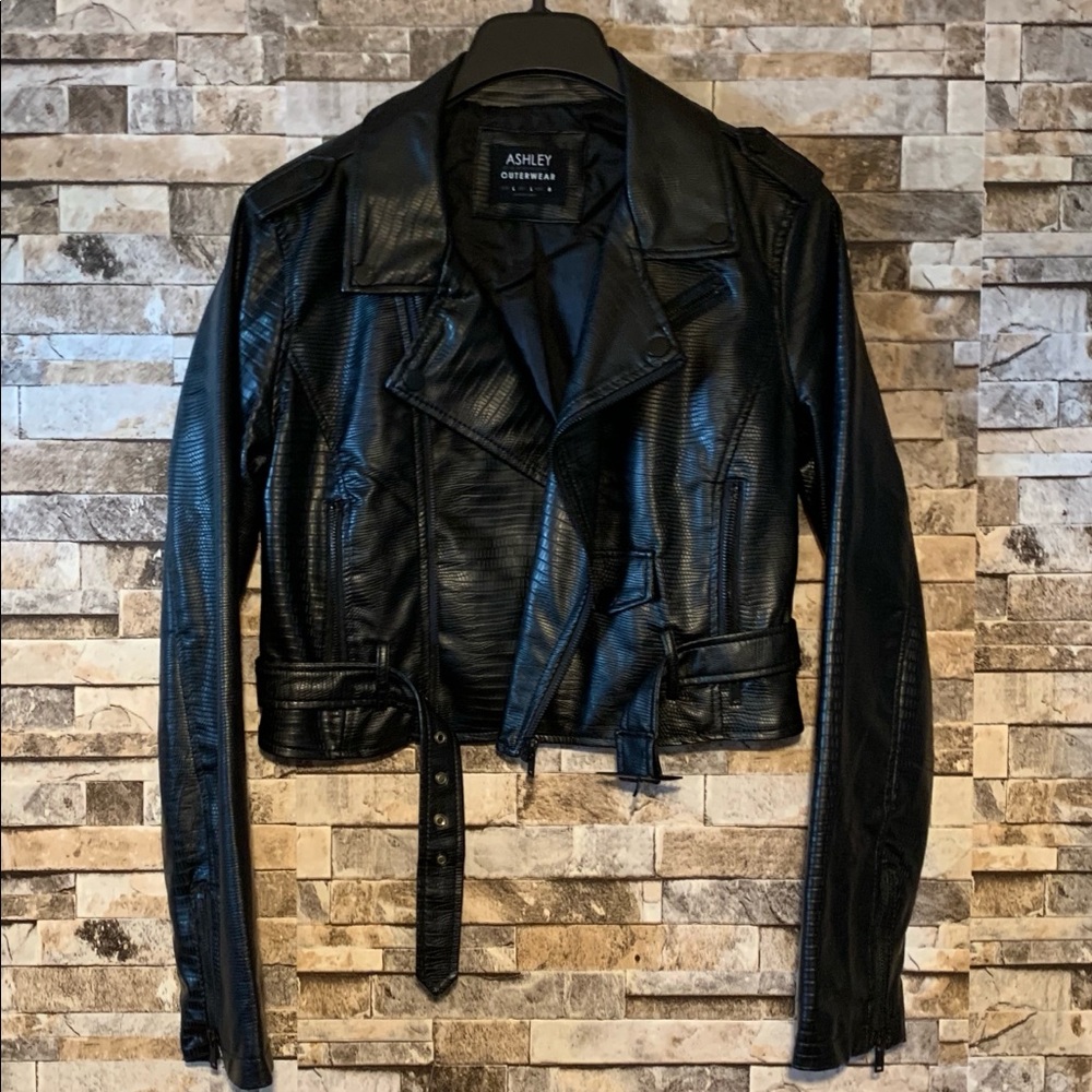 Ashley by 26 International Faux Leather Jacket